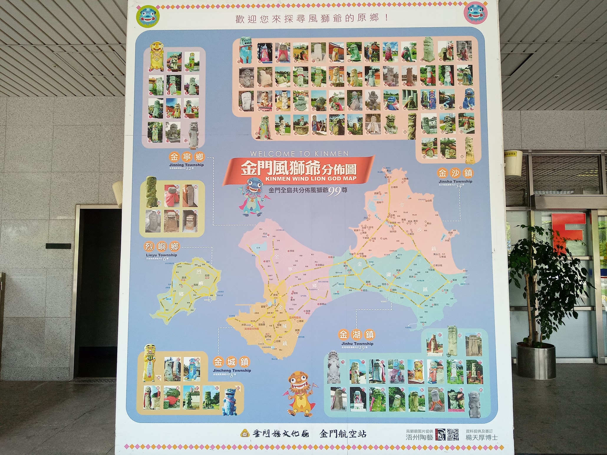 金門風獅爺分佈